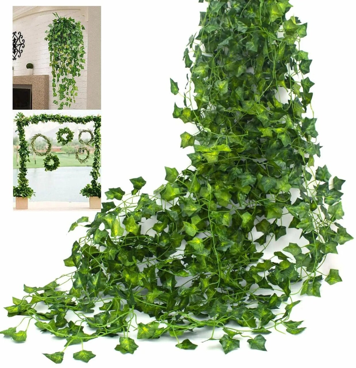 6 PACK 6.5 Ft Artificial Hanging Garland Ivy Leaves Plants Vines Home Decor